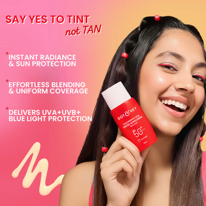 Dot and Key Strawberry Dew Tinted Sunscreen SPF 50+ PA++++ - Image 6