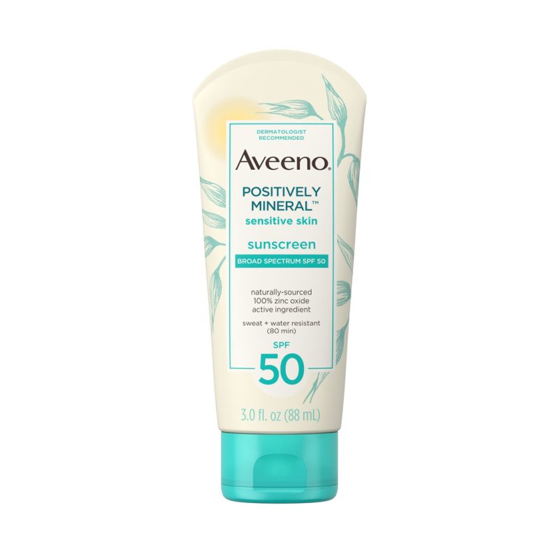 Aveeno Positively Mineral Sunscreen For Sensitive Skin SPF 50