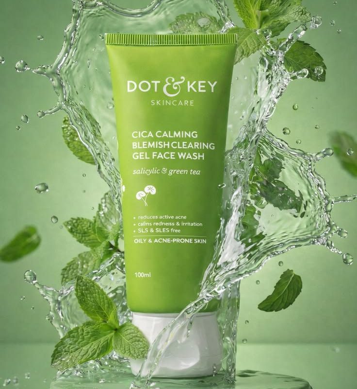 Dot & Key Cica Calming Blemishes Clearing Face Wash with 2% Salicylic Acid - 100ml