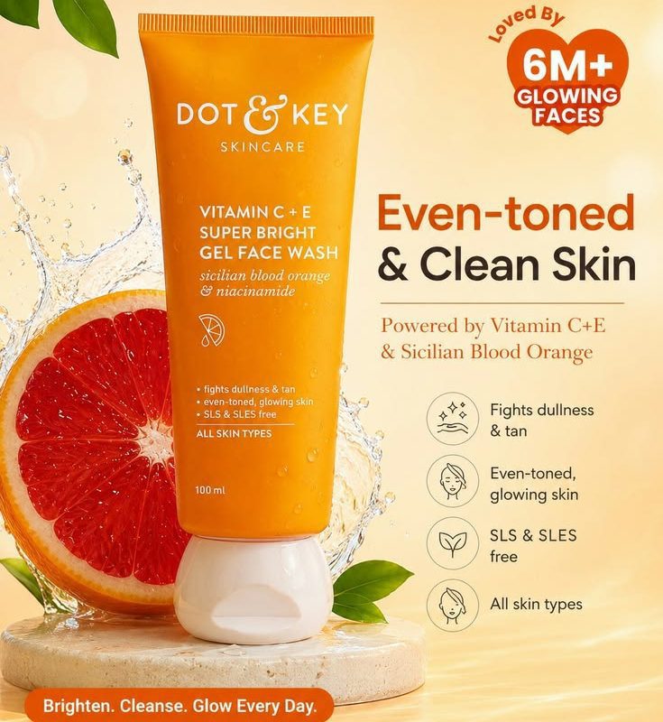 Dot & Key Face Wash | Vitamin C + E Glow Face Wash
