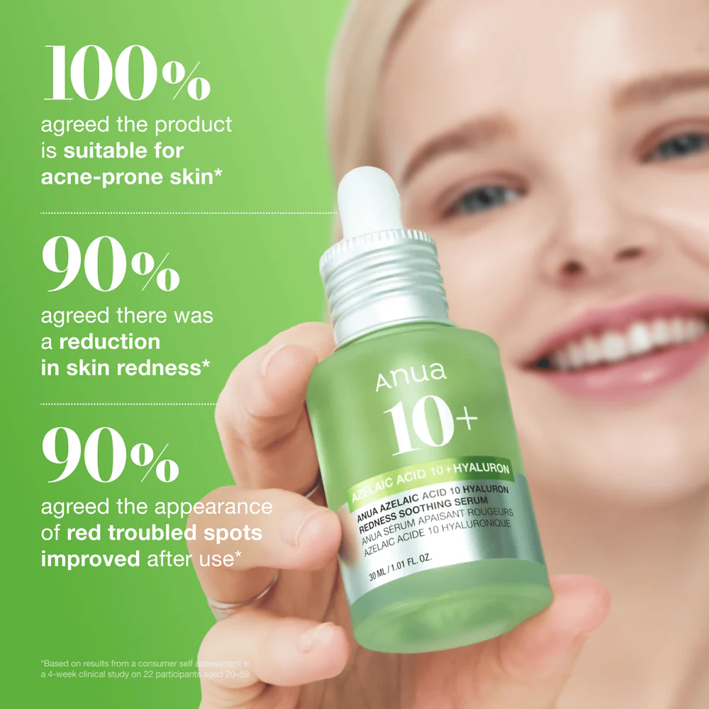 Anua Azelaic Acid 10+ Hyaluron Redness Soothing Serum - 30ml - Image 4
