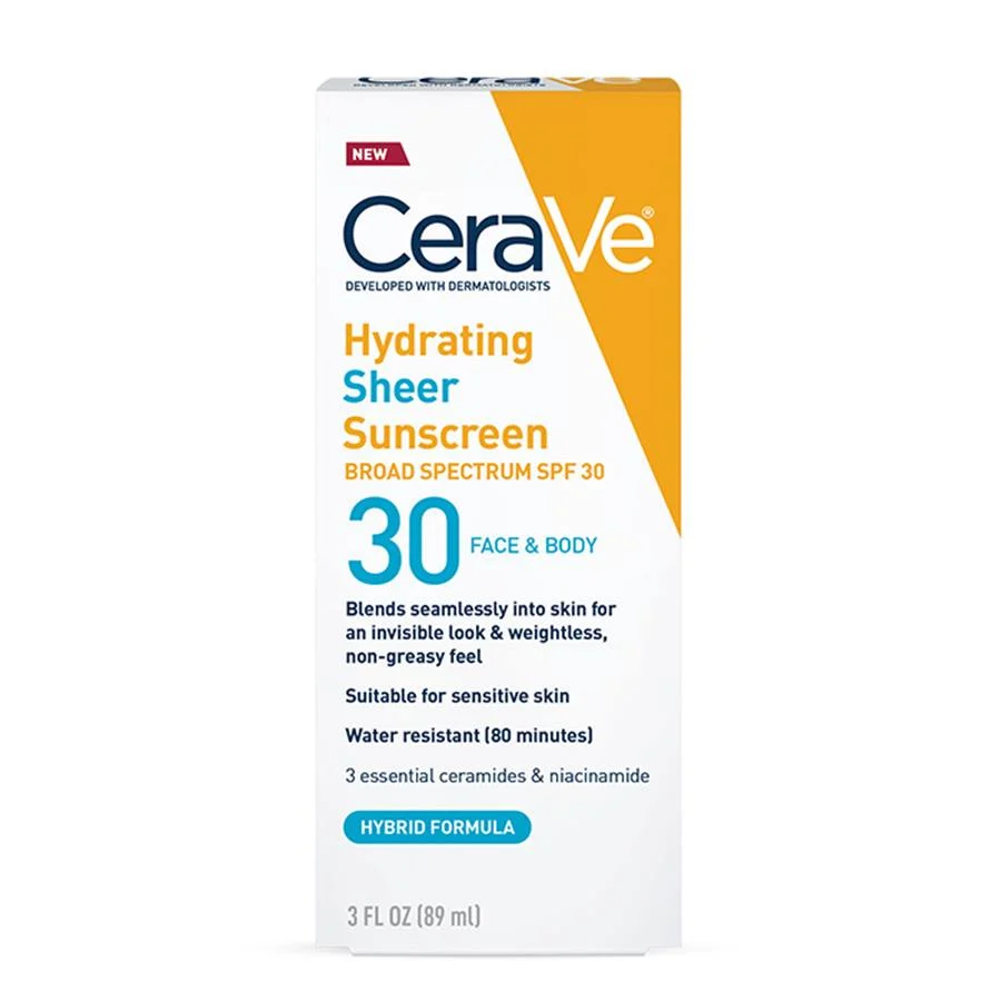 Hydrating Sheer Sunscreen Broad Spectrum SPF 30 for Face & Body