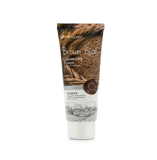 3W Clinic Brown Rice Foam Cleansing