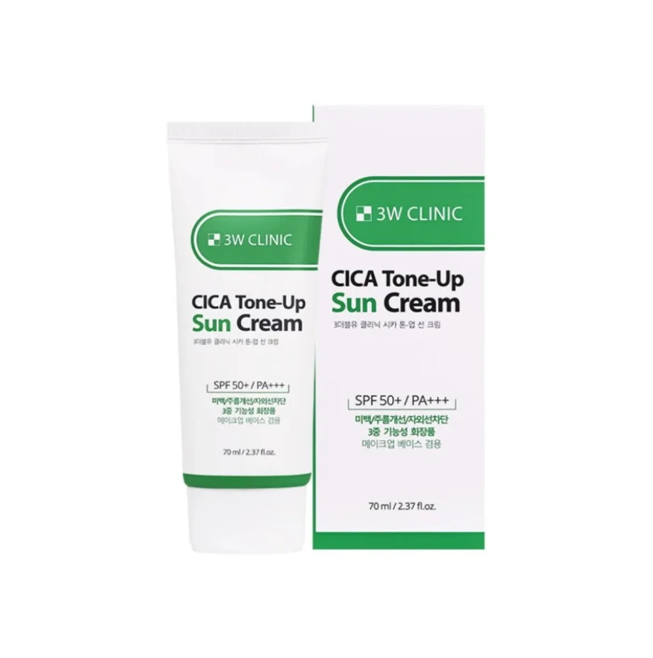 3W Clinic Cica Tone-Up Sun Cream SPF 50+/PA+++