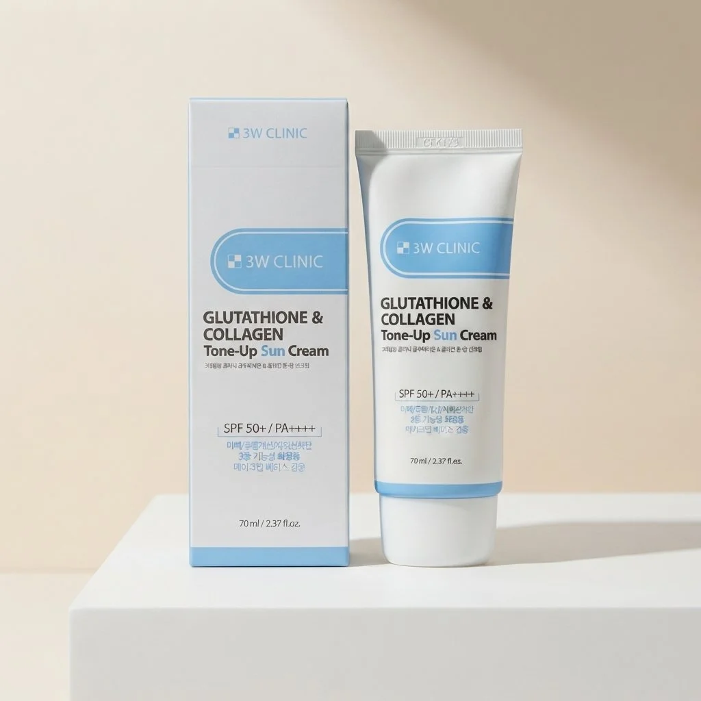3W CLINIC Glutathione & Collagen Tone-Up Sun Cream 70ml