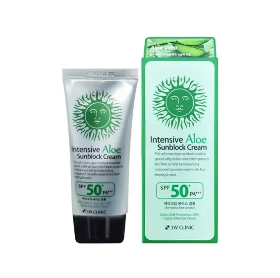 3W Clinic Intensive Aloe Sunblock Cream SPF 50+ PA+++ 70ml