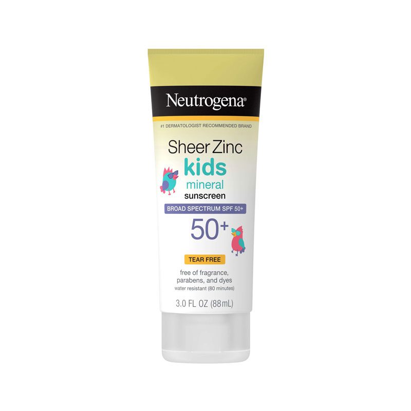 Neutrogena Sheer Zinc Kids Mineral Broad Spectrum SPF 50+ Sunscreen