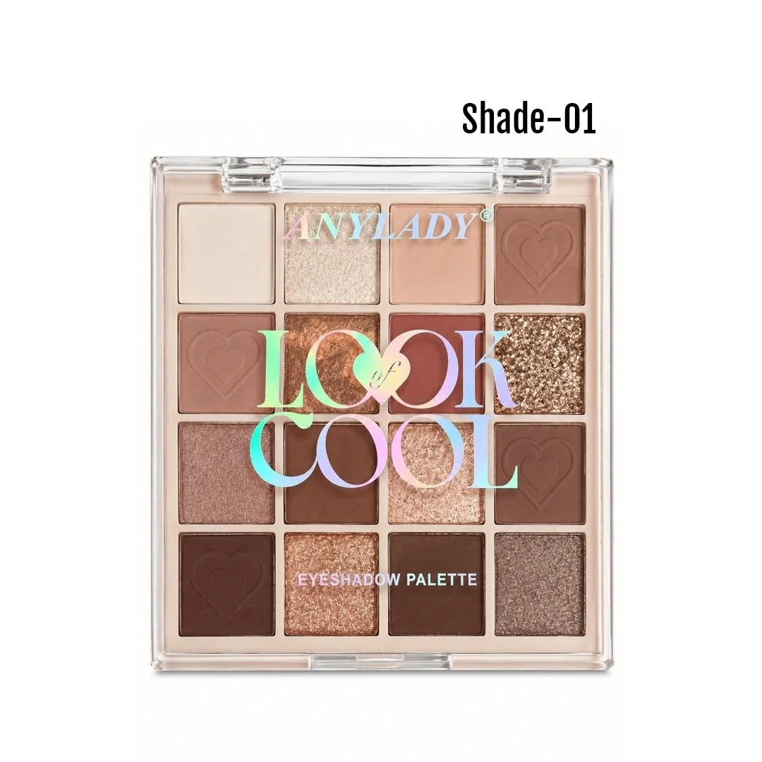 Anylady Look Cool 16 Color Eyeshadow Palette Shade 01