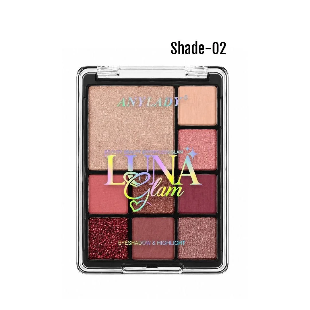 Anylady Luna Glam Eyeshadow & Highlighter Shade 02