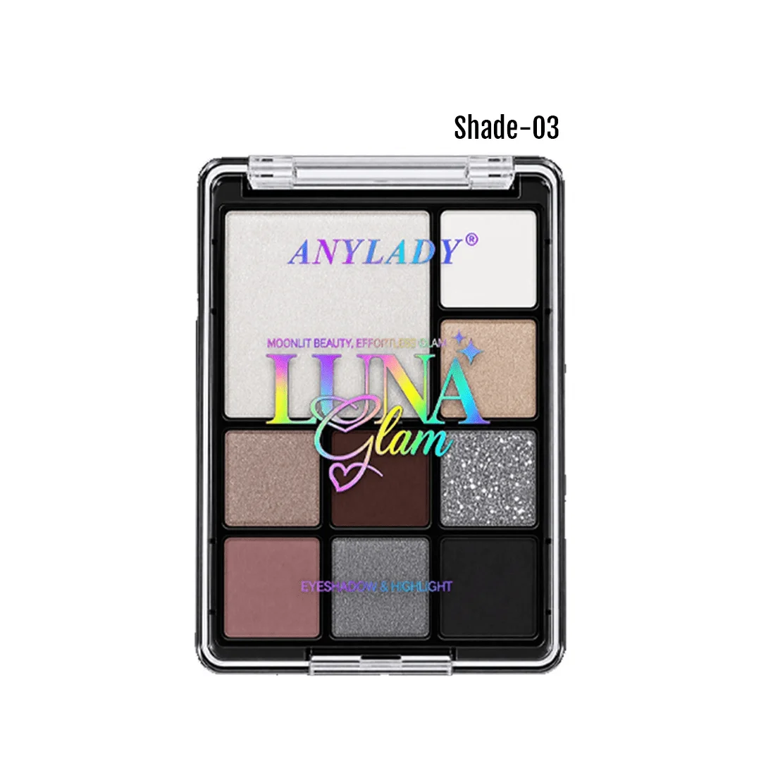 Anylady Luna Glam Eyeshadow & Highlighter Shade 03