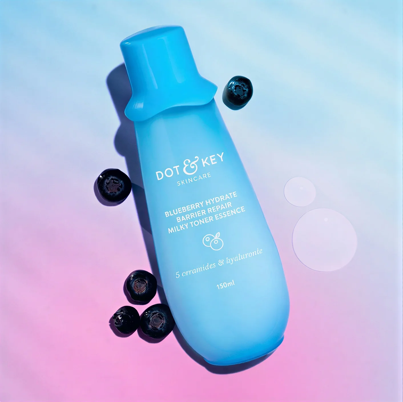 DOT & KEY Blueberry Hydrate Barrier Repair Milk Face Toner 150ml
