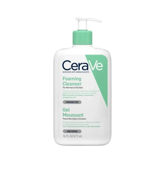 CeraVe Foaming Cleanser For Normal To Oily Skin 473ml