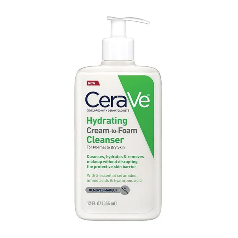 Cerave Hydrating Cream-to-Foam Cleanser 355ml