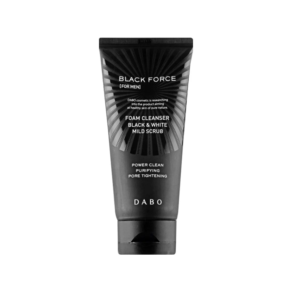 DABO Black Force Foam Cleanser (For Men) - Black & White Mild Scrub 120ml