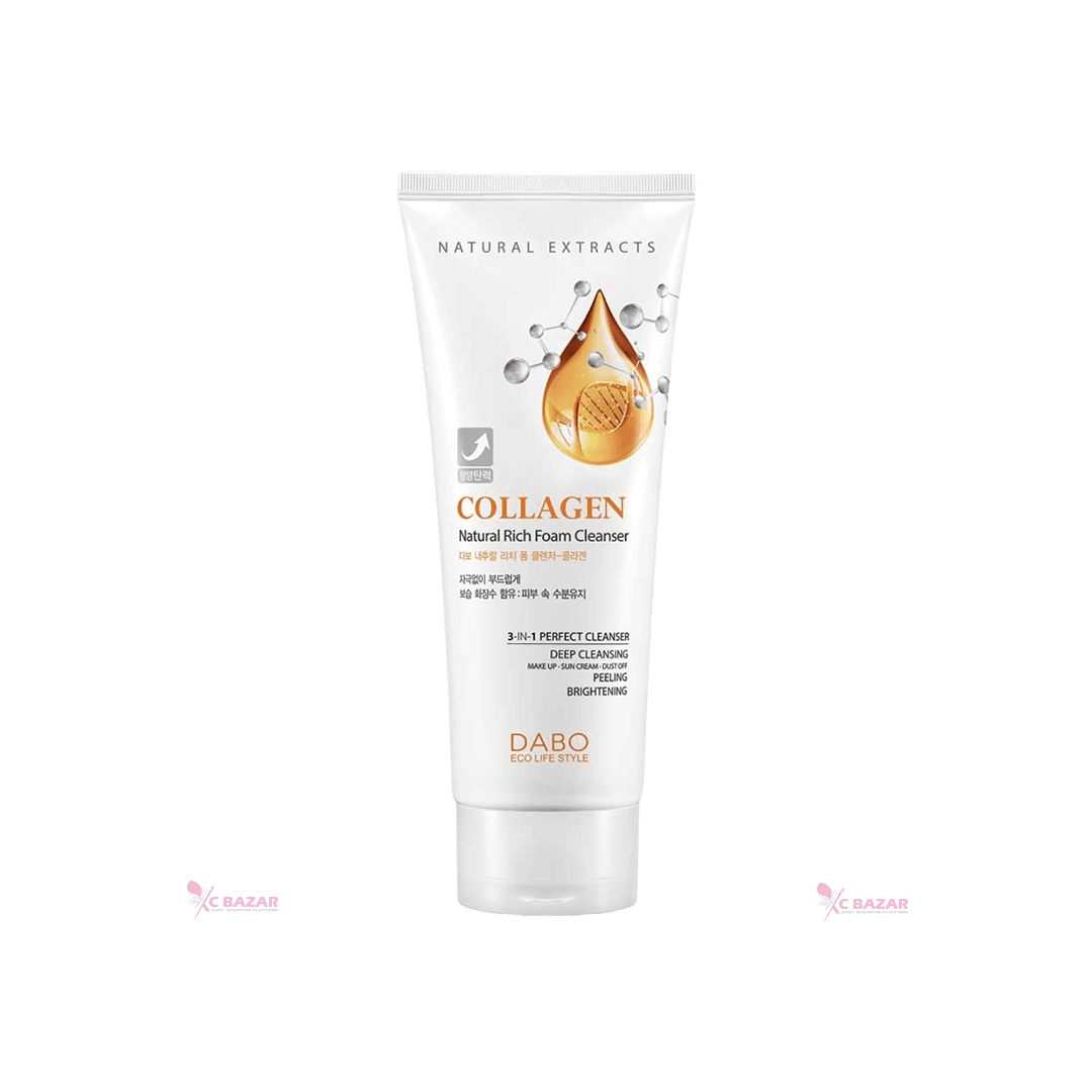 Dabo Collagen Natural Rich Foam Cleanser - 180ml