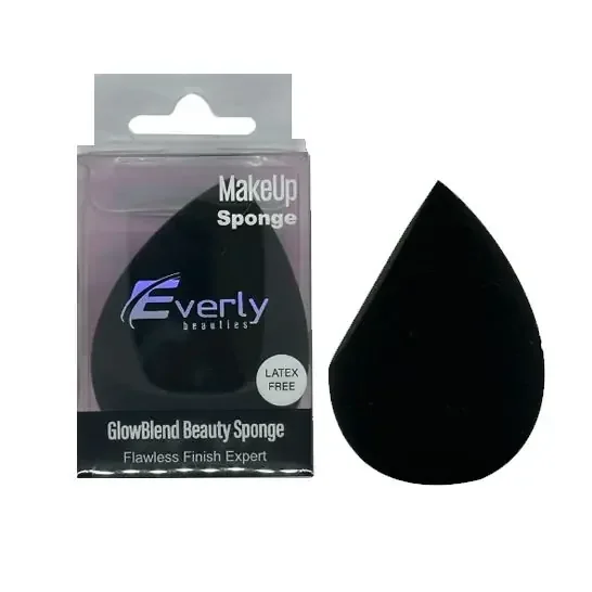 Everly Glow Blend Beauty Sponge – Black Color
