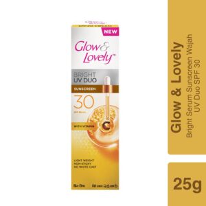 Glow & Lovely Bright Serum Sunscreen UV DUO SPF30 PA+++ with Vitamin C 25g