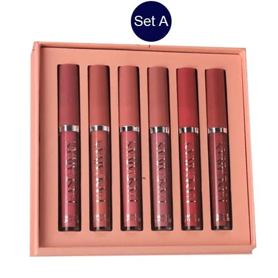 Handaiyan 6 Pieces Matte Liquid Lipstick Set A