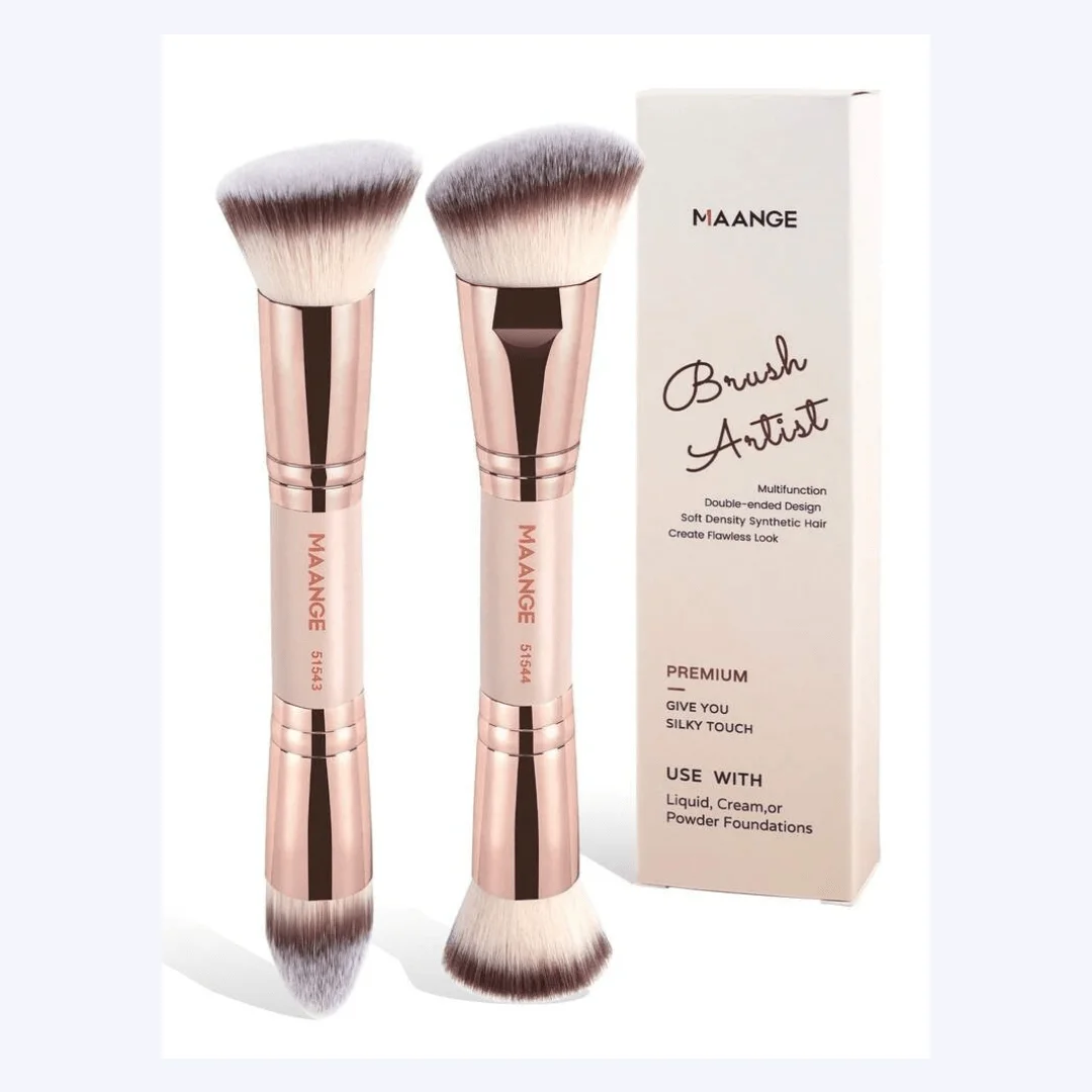 MAANGE 2pcs Brush Artist Multifunction Double ended brush set