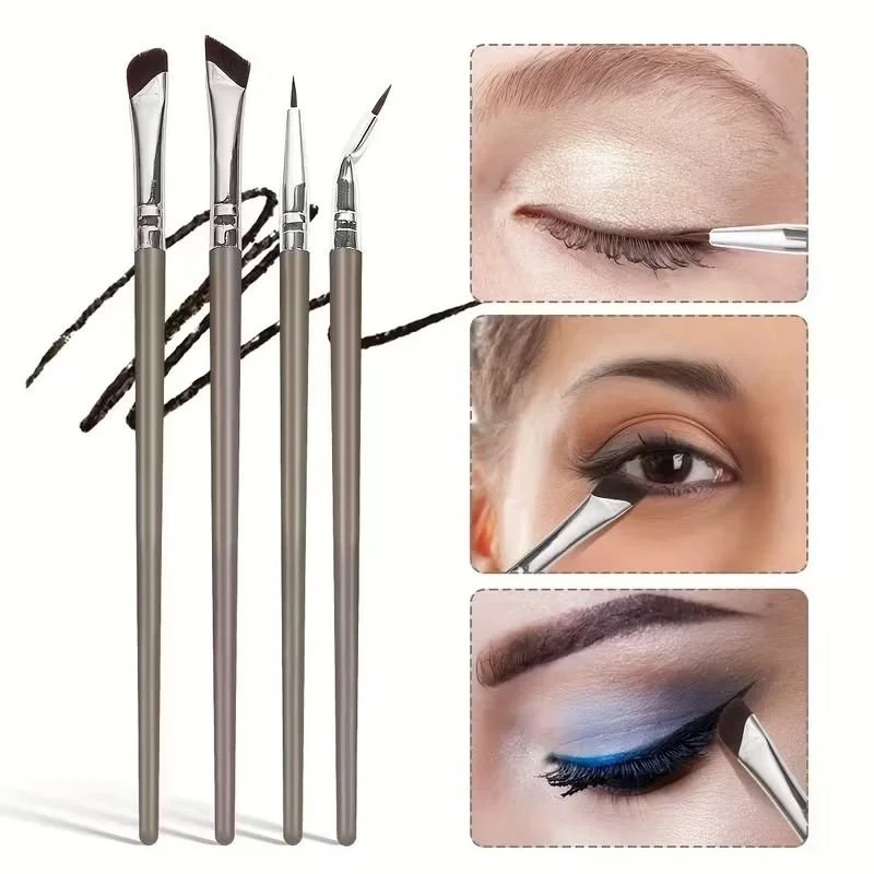 MAANGE 4pcs Eye Makeup Brush Set (Champagne)