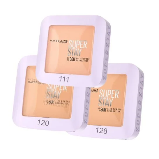Maybelline New York Super Stay Flex Powder Foundation Compact 30H Perfect for Oily Skin