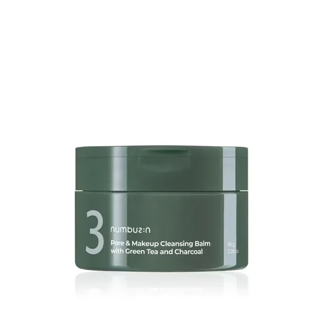 Numbuzin No.3 Pore & Makeup Cleansing Balm with Creen Tea and Charcoal 85g