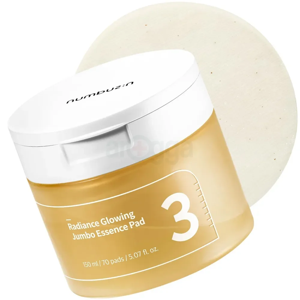 Numbuzin No.3 Radiance Glowing Jumbo Essence Pad 150ml