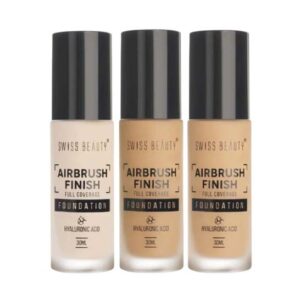 Swiss Beauty Airbrush Foundation Full Coverage Natural Matte Finish – 30ml