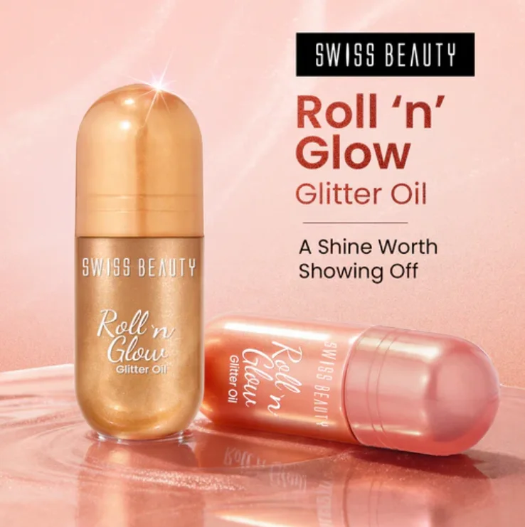 Swiss Beauty Roll 'n' Glow Glitter Oil