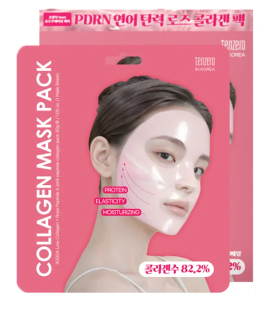 Tenzero Rose Peptide Collagen Mask Pack - 30g