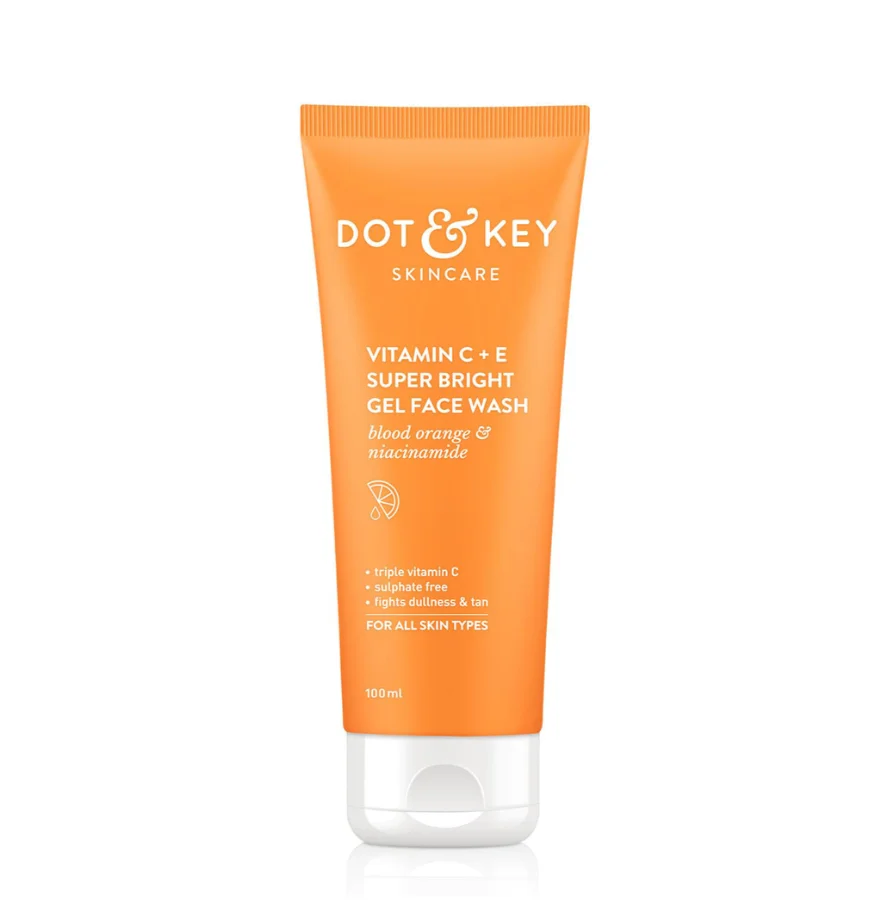 DOT & KEY Vitamin C + E Gel Face Wash for Glowing Skin 100ml