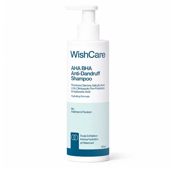 WishCare AHA BHA Anti-Dandruff Shampoo Hydrating Formula 250ml