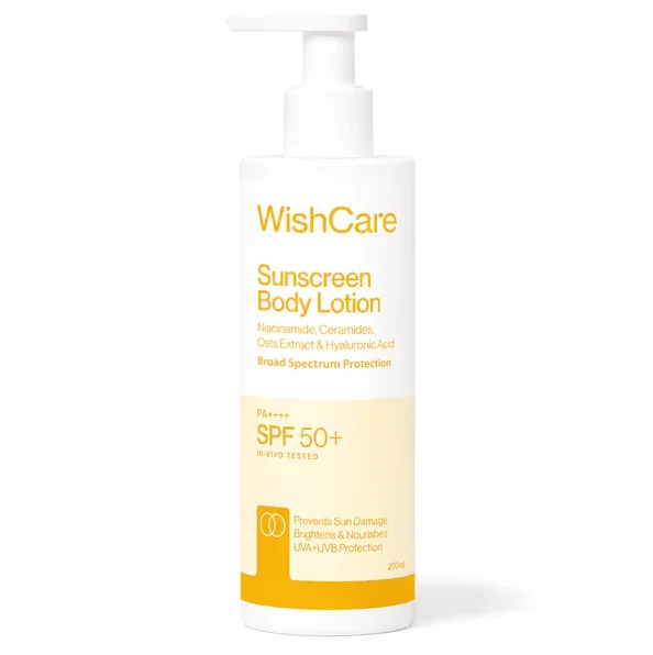 Wishcare Sunscreen Body Lotion Niacinamide, Seed & Raspberry 200ml